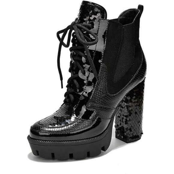 Women's Rhinestone Cowboy Booties Ankle Boots with Pointed Toe - Picture 7 of 7